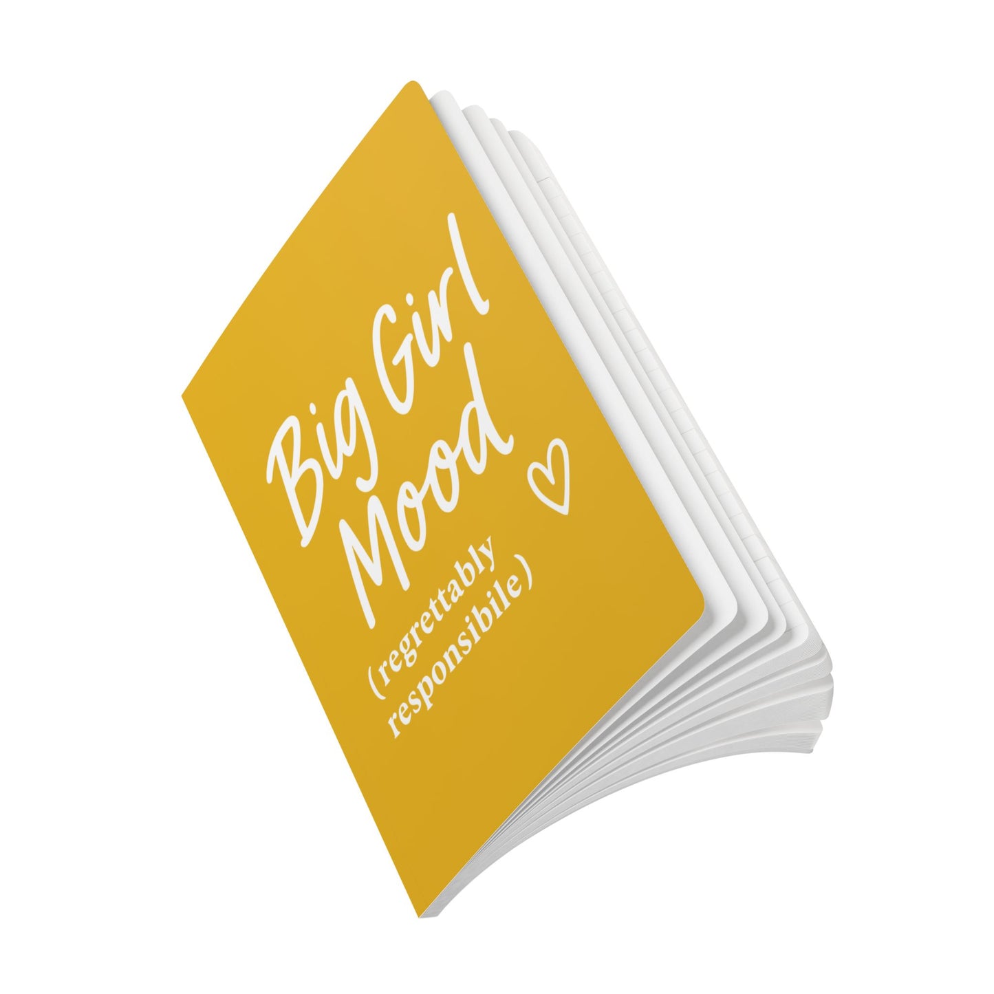 Honey Yellow Big Girl Mood A5 Lined Journal
