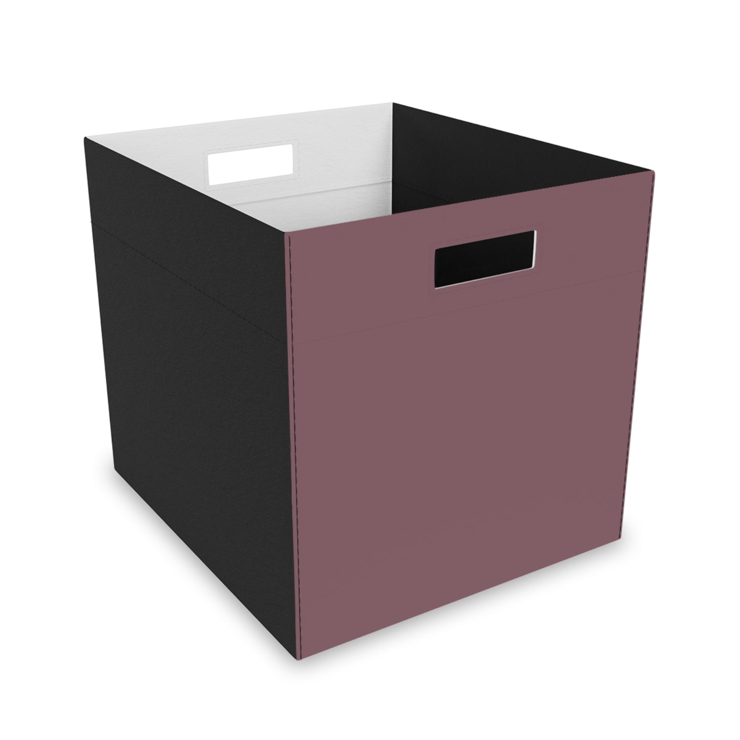 Mauve Felt Storage Box Foldable Organizer Bin Home Storage Basket