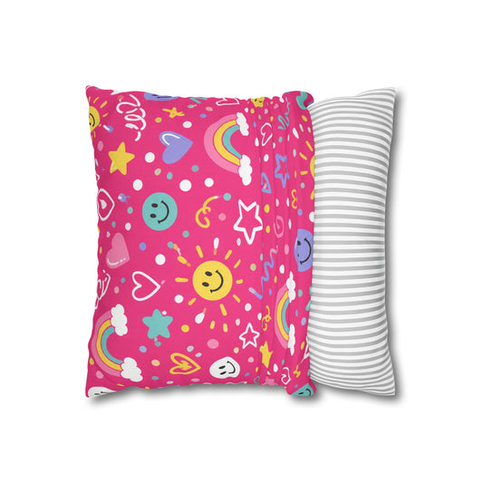 Pink Pop Pillow Cover 14x14