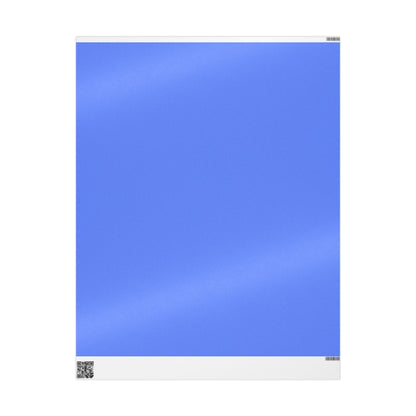 Periwinkle Wrapping Paper Matte or Glossy Gift Wrap 3 Sizes Fine Art Paper