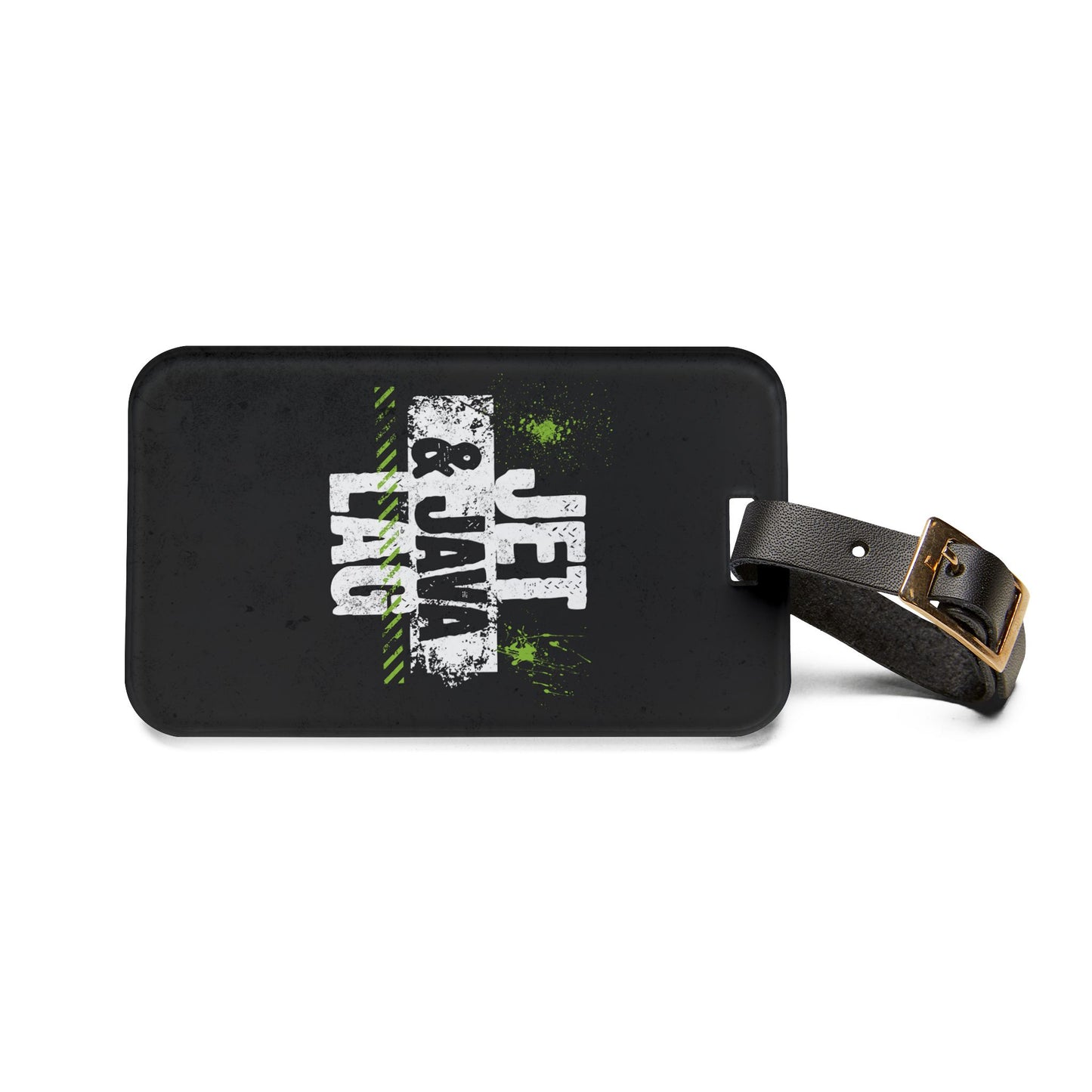 Jet Lag and Java Luggage Tag Acrylic Travel Tag