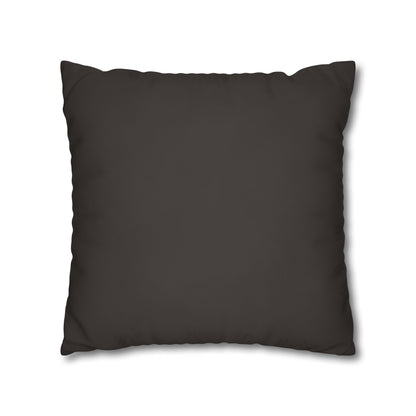 Muted Charcoal Canvas Pillow Cover 20x20