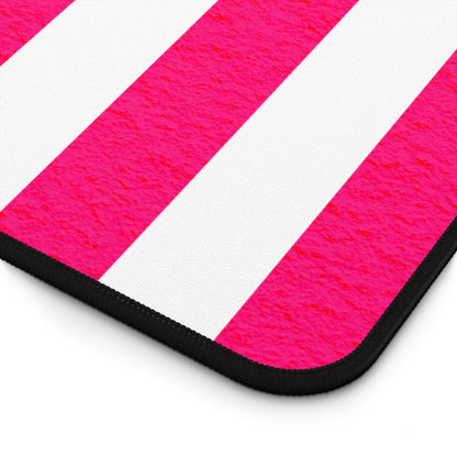 Pink Stripe Desk Mat Office Desk Decor (12/18, 12/22, 16/32)
