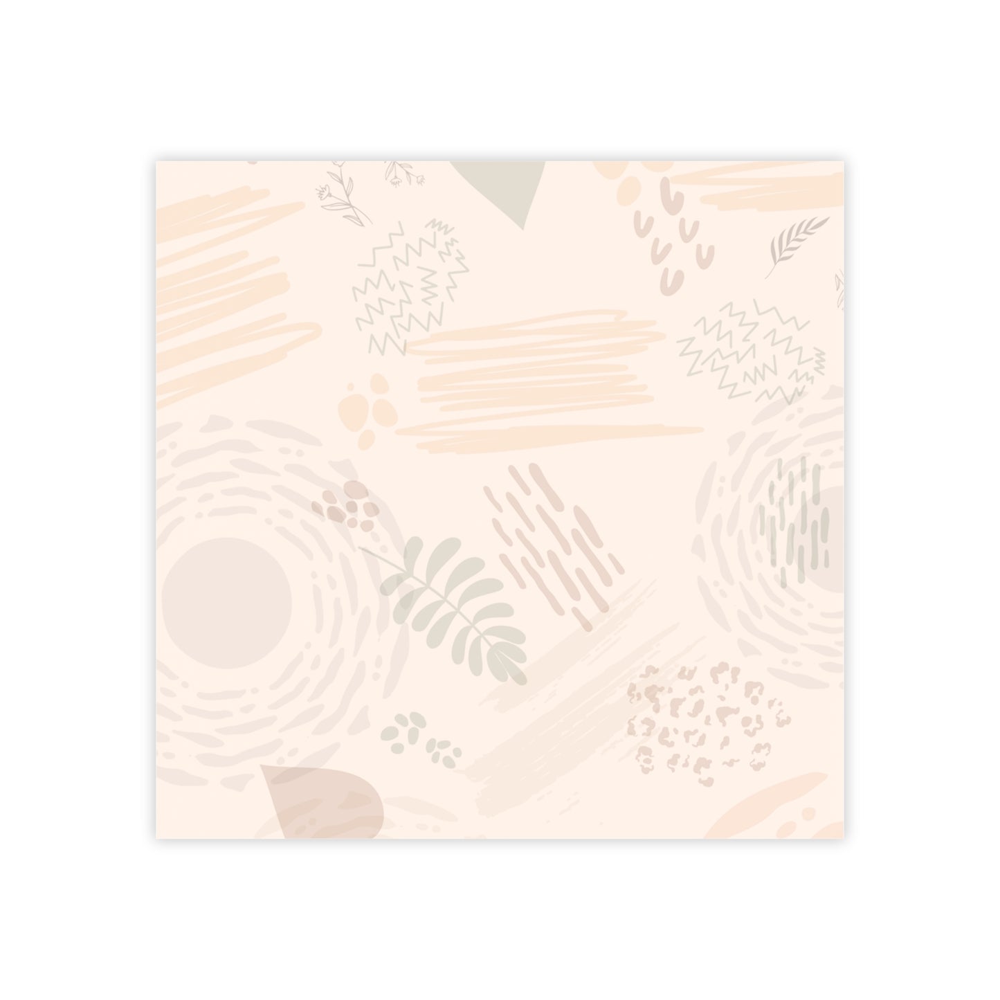 Neutral Flow Sticky Notes Abstract Neutral Post It Notes (7 Sizes)