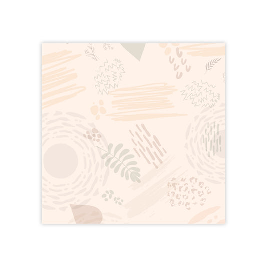 Neutral Flow Sticky Notes Abstract Neutral Post It Notes (7 Sizes)