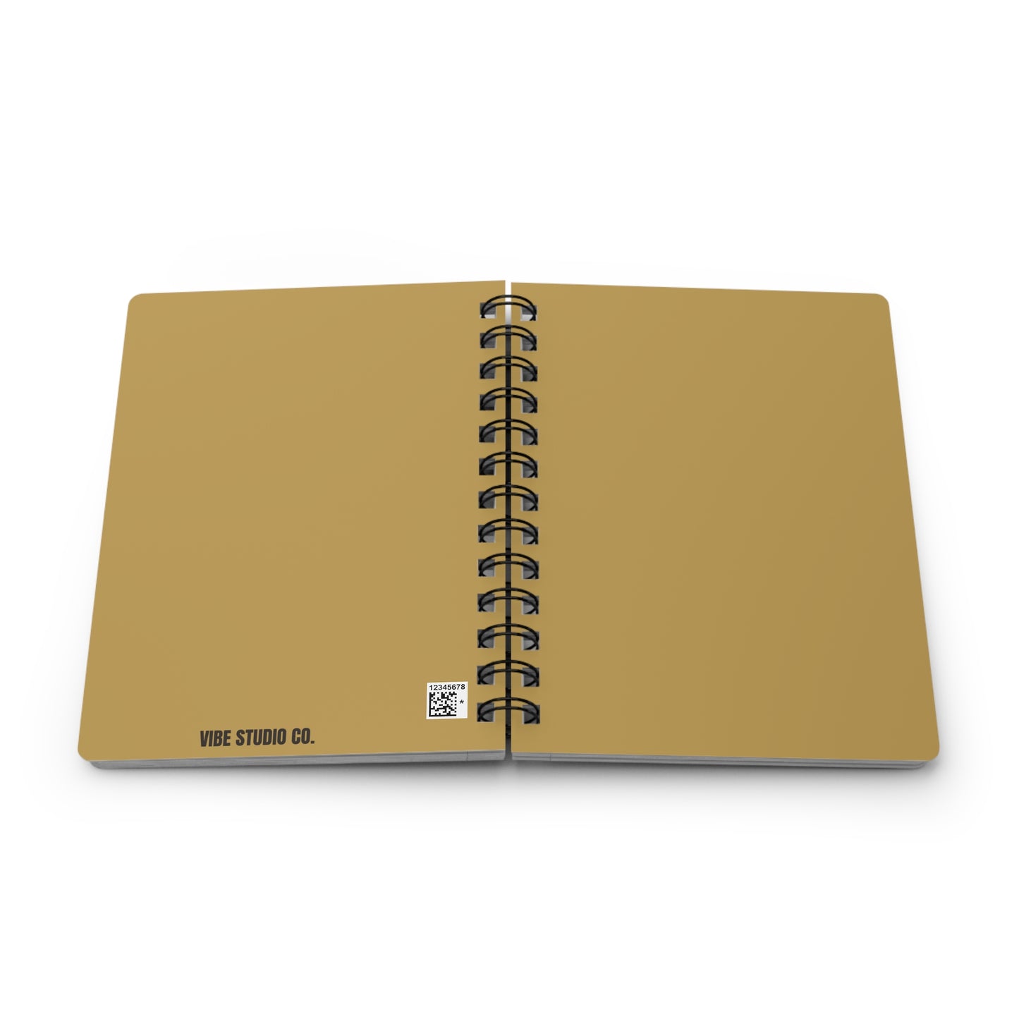 Muted Gold Spiral Lined Notebook 150 Page Journal | Coordinated Collection