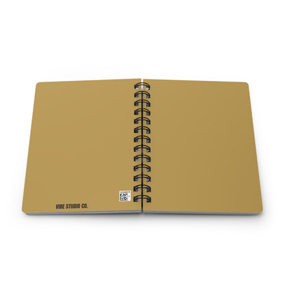 Muted Gold Spiral Lined Notebook 150 Page Journal | Coordinated Collection