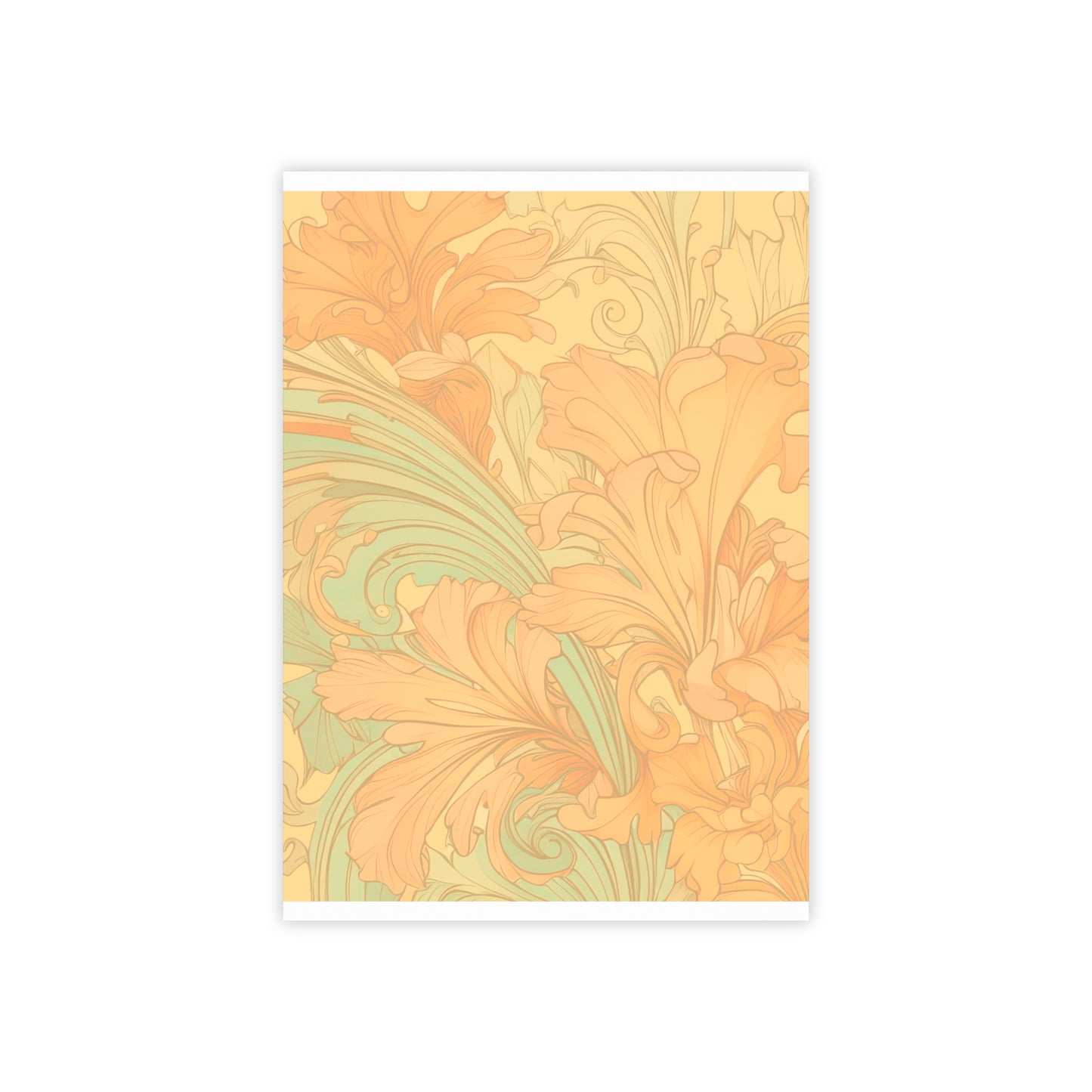 Coral Flourish Sticky Notes Floral Post It Notes (7 Sizes)
