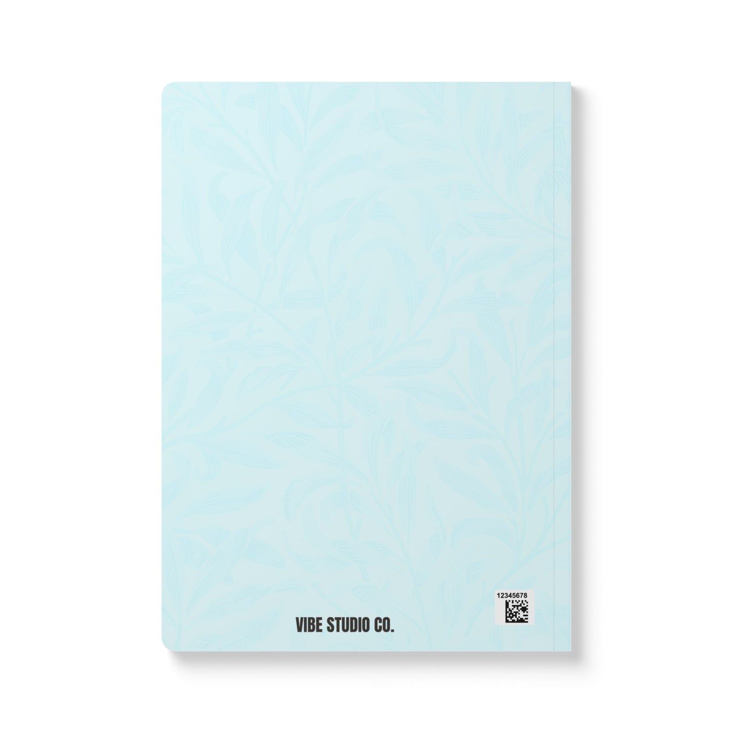 Ocean Blue Leaves A5 Lined Journal Minimal Botanical Notebook | Coordinated Collection