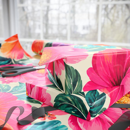 Dreamy Floral Wrapping Paper 3 Sizes Matte or Glossy Floral Gift Wrap