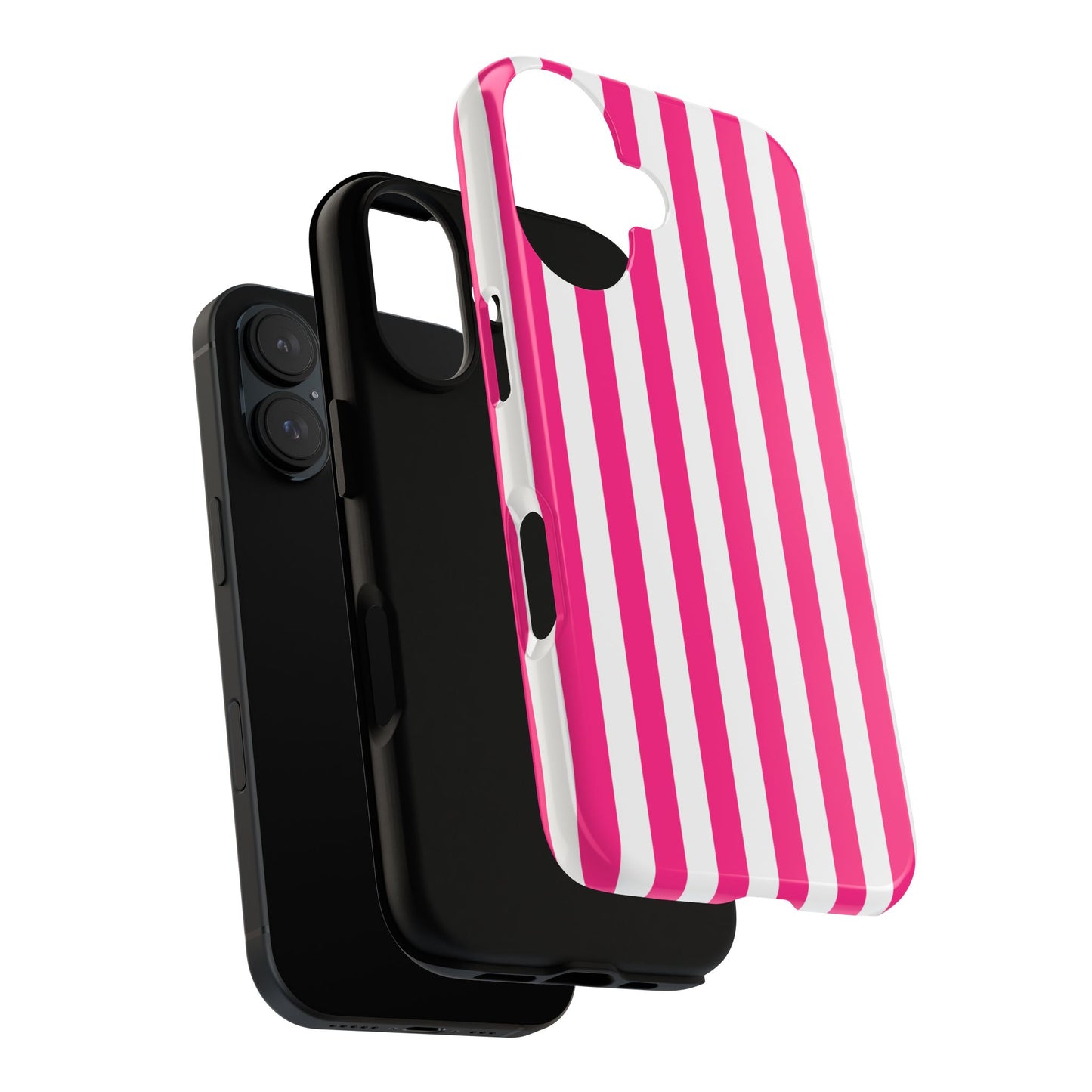 Pink Stripe Tough Phone Case for iphone or Samsung