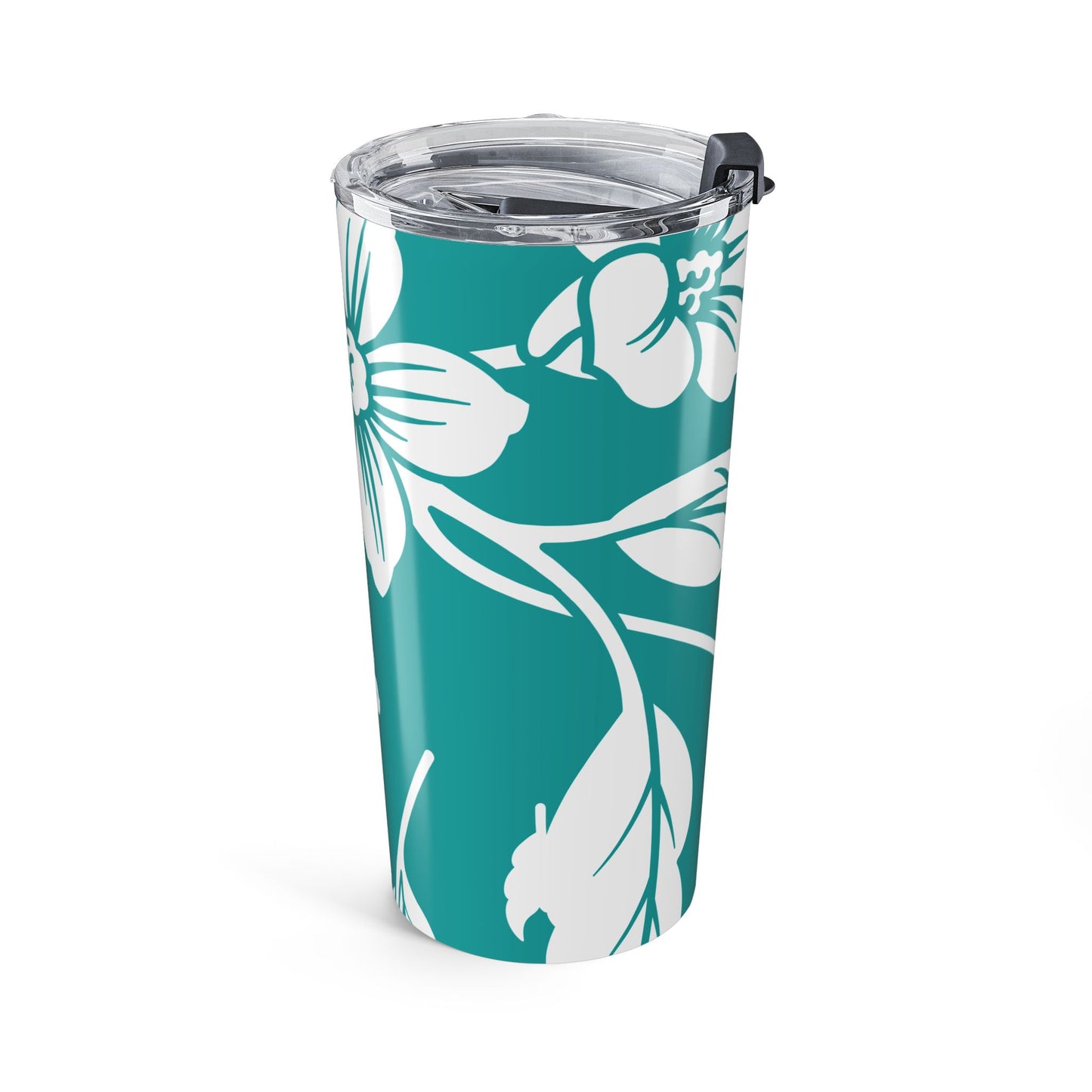 Deep Aqua Floral 20oz Stainless Steel Tumbler | Coordinated Collection