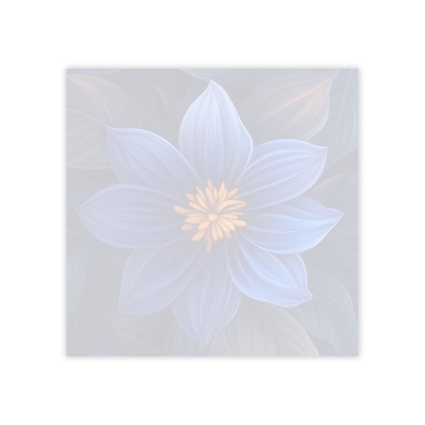 Blue Floral Heaven Sticky Notes Blue Floral Post It Notes (7 Sizes)