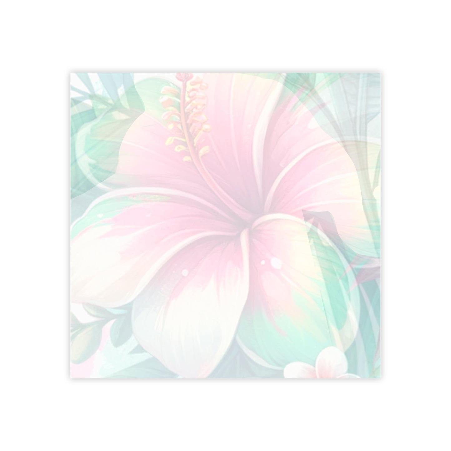 Paradise in Full Bloom Sticky Notes Tropical Floral Post It Notes (7 Sizes)