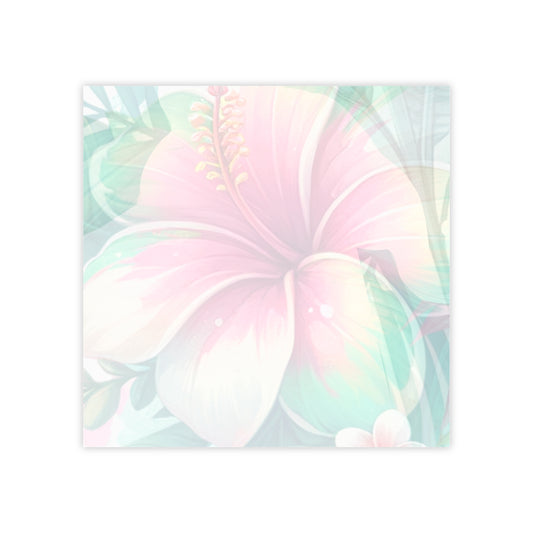 Paradise in Full Bloom Sticky Notes Tropical Floral Post It Notes (7 Sizes)