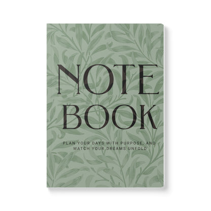 Sage Leaves A5 Lined Journal Minimal Botanical Notebook | Coordinated Collection
