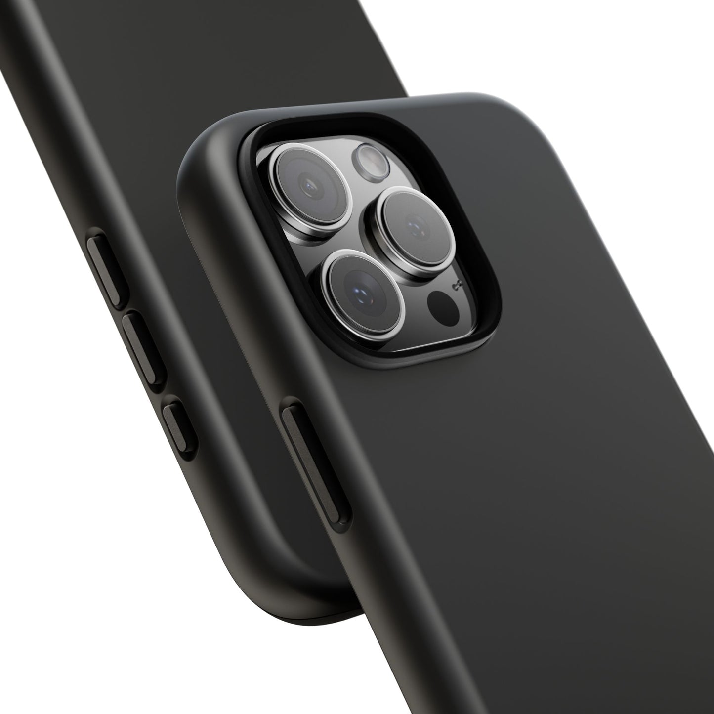 Black Tough Cell Phone Case Matte or Glossy Protective Case iPhone Samsung