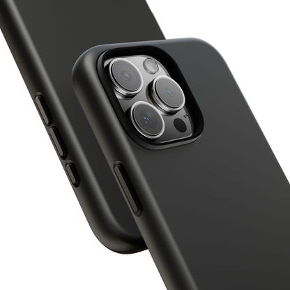 Black Tough Cell Phone Case Matte or Glossy Protective Case iPhone Samsung
