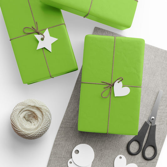 Muted Lime Wrapping Paper Matte or Glossy Gift Wrap 3 Sizes Fine Art Paper