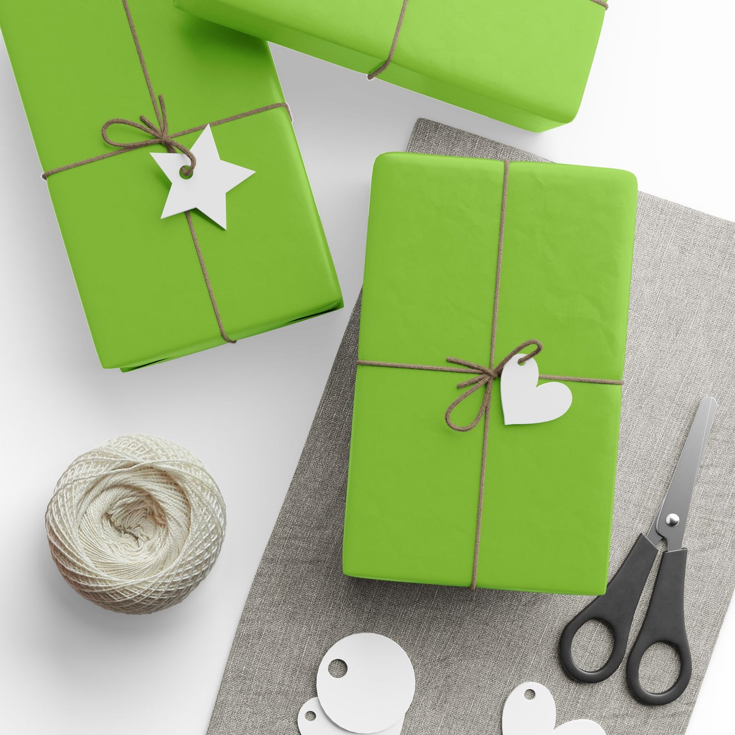 Muted Lime Wrapping Paper Matte or Glossy Gift Wrap 3 Sizes Fine Art Paper