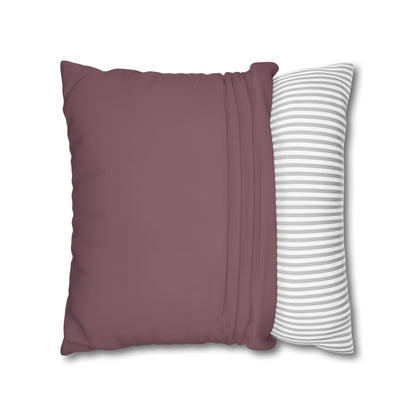 Mauve Canvas Pillow Cover 20x20