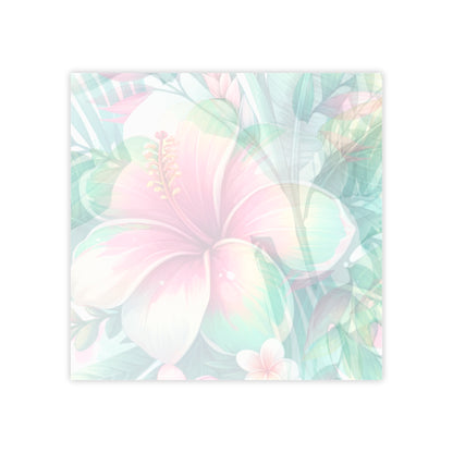 Paradise in Full Bloom Sticky Notes Tropical Floral Post It Notes (7 Sizes)