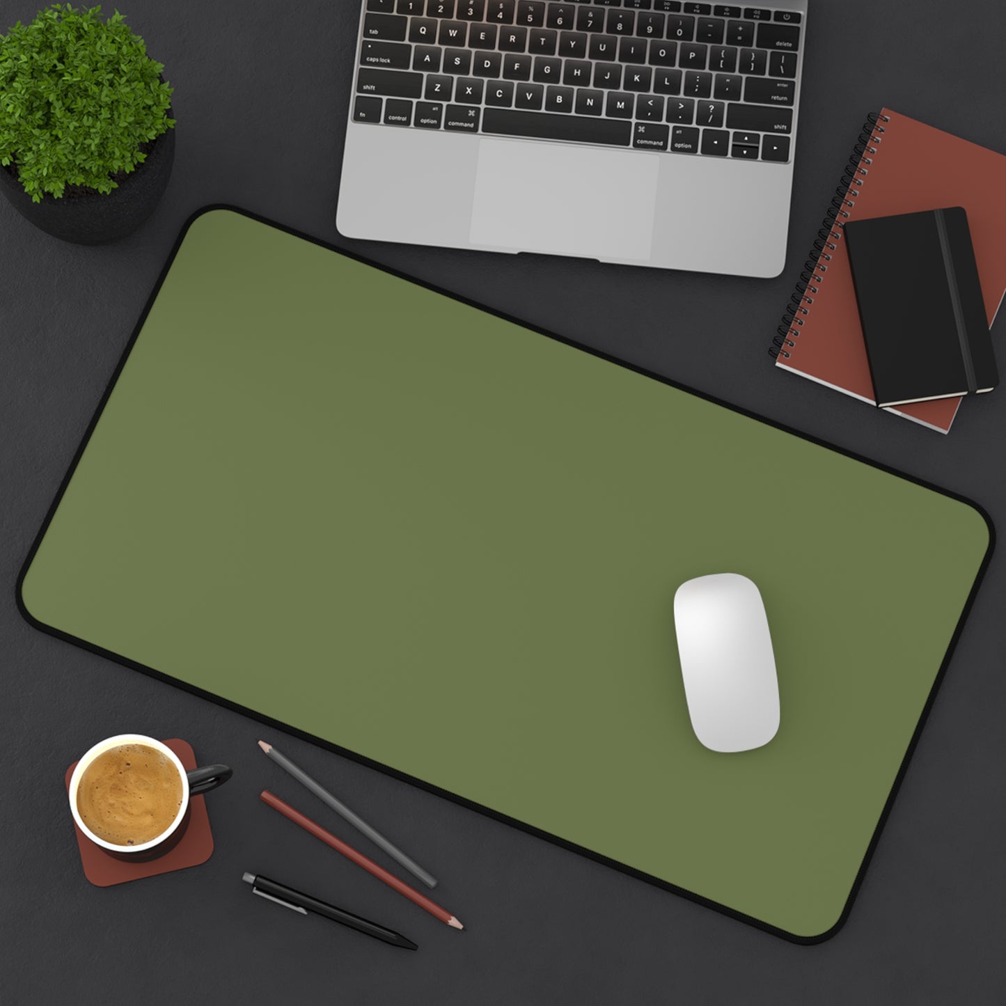 Olive Desk Mat Color Coordinated Collection (12x18, 12x22, 16x32)
