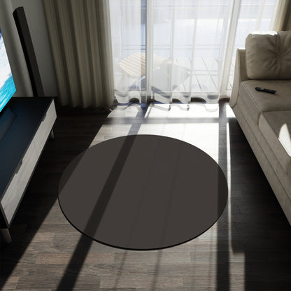 Muted Charcoal Coordinated Round Rug 60 Inch Floor Rug Minimal Home Decor Living Room Rug