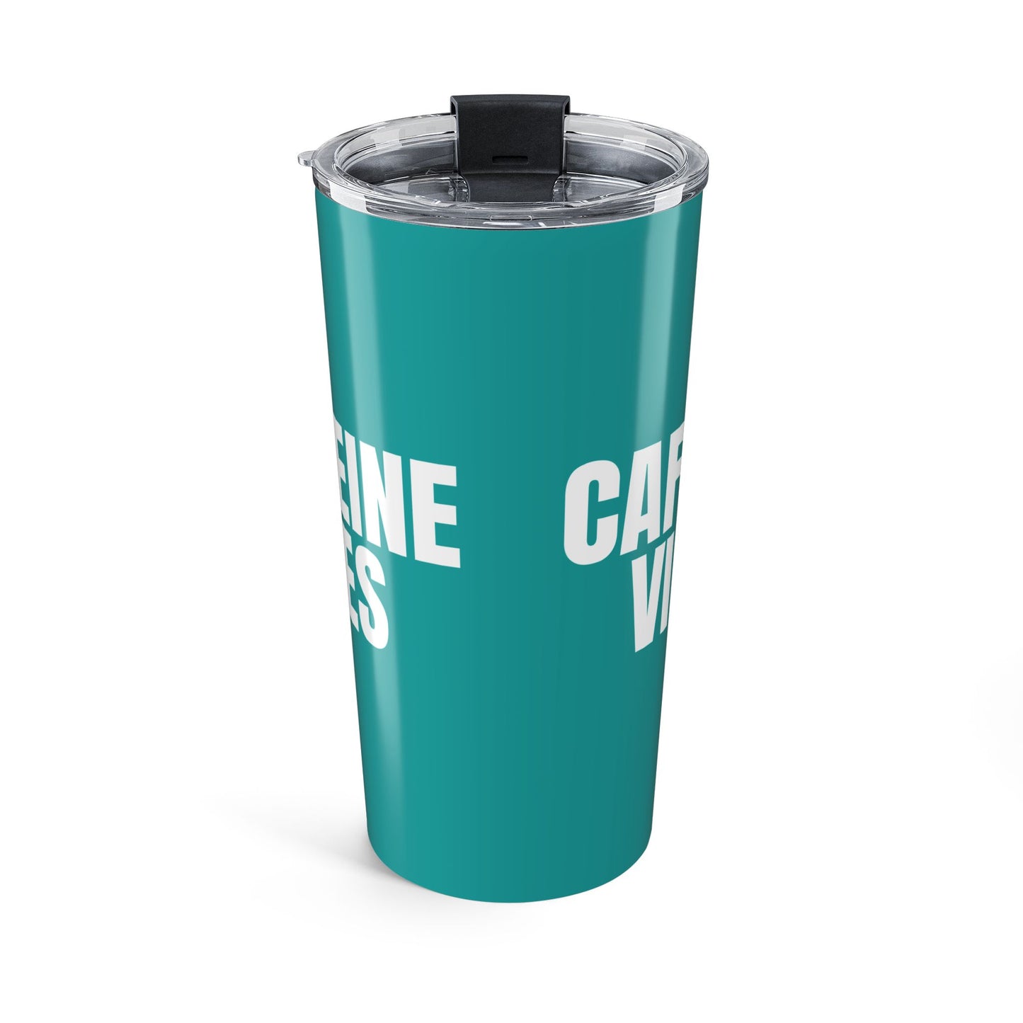 Deep Aqua Caffeine Vibes 20oz Stainless Steel Tumbler | Color Coordinated Collection