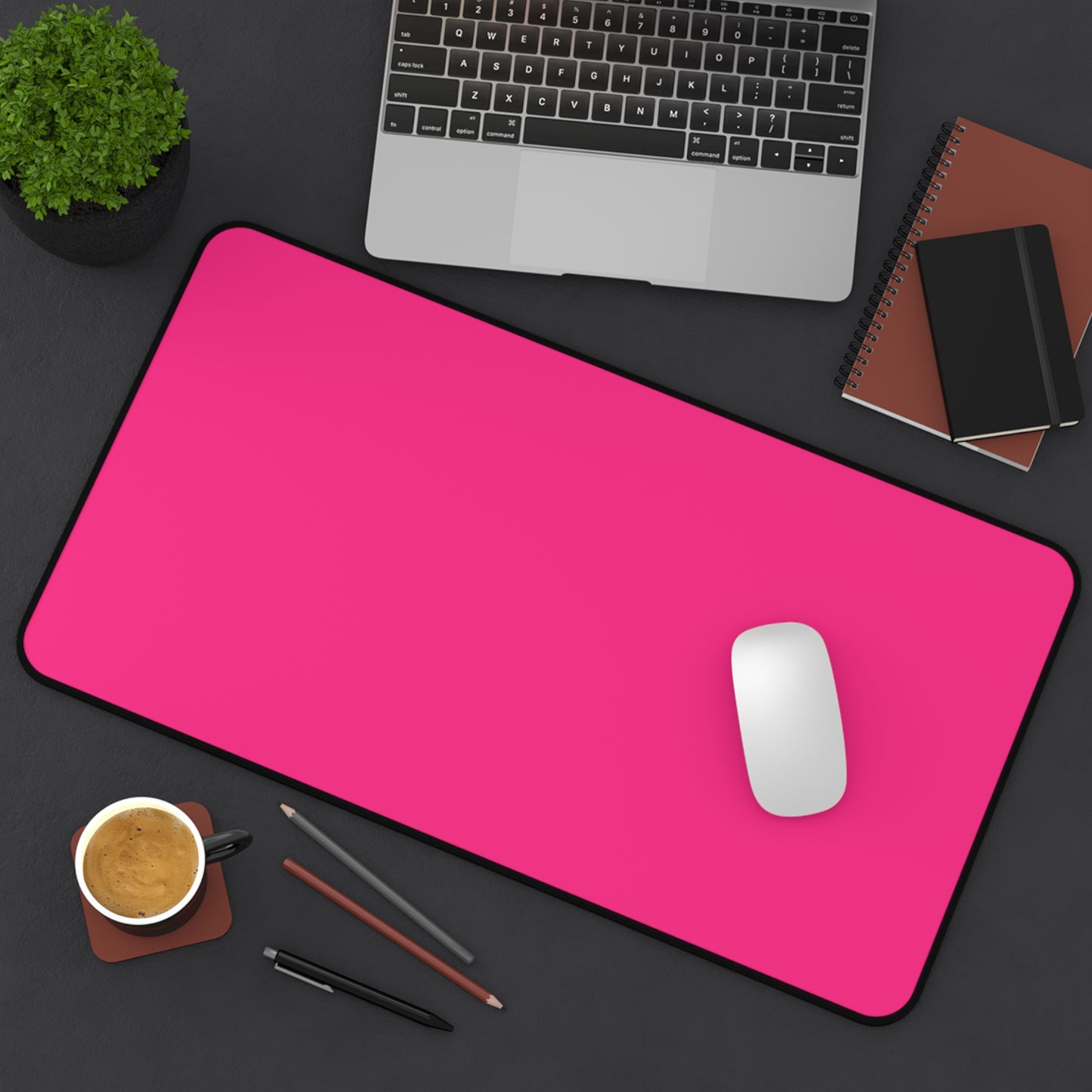 Pink Desk Mat Color Coordinated Collection (12x18, 12x22, 16x32)
