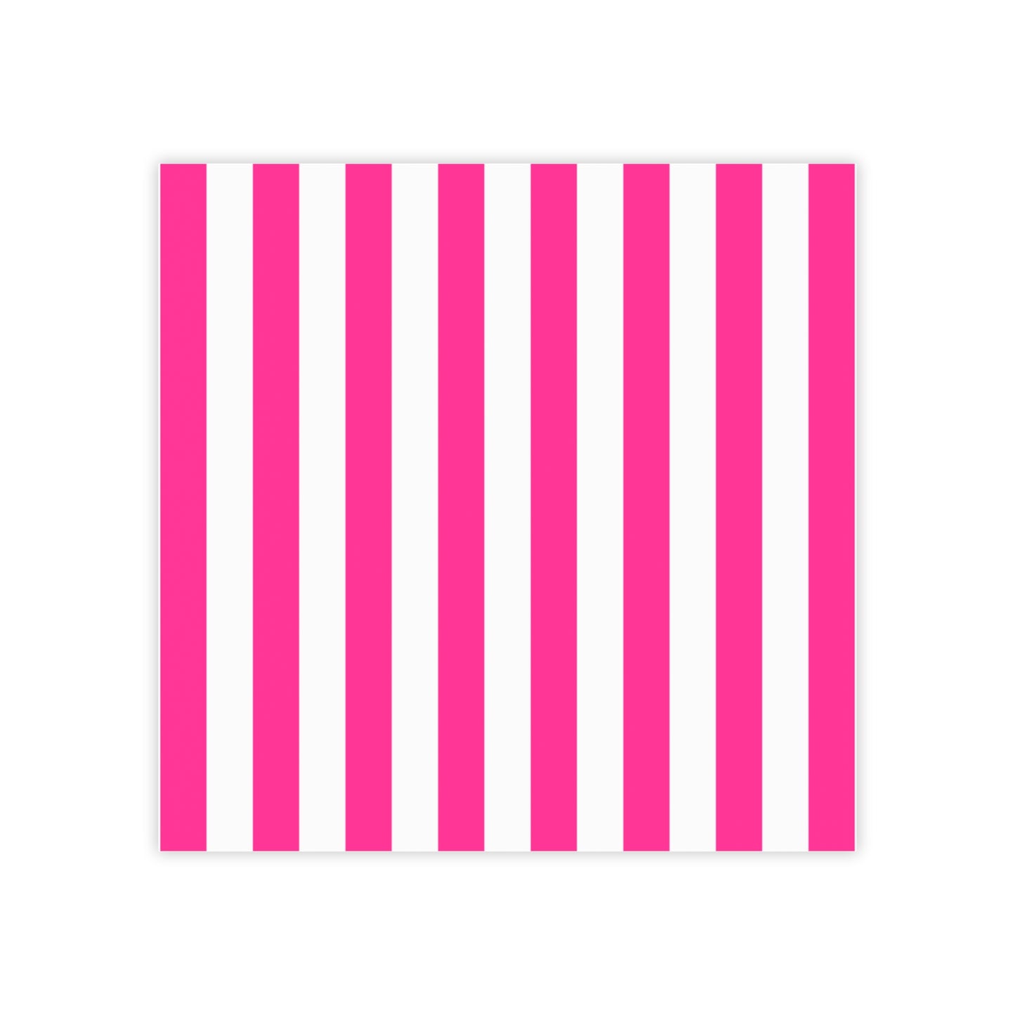 Pink Stripe Sticky Notes (7 Sizes)