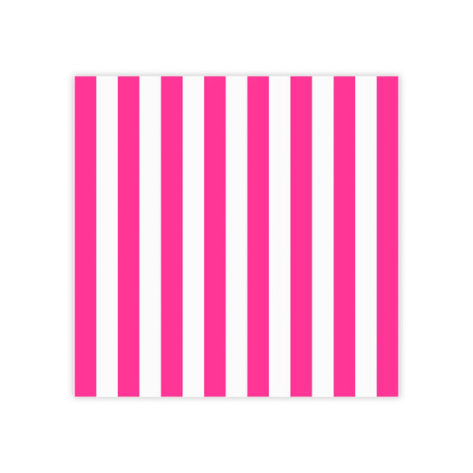 Pink Stripe Sticky Notes (7 Sizes)