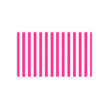 Pink Stripe Sticky Notes (7 Sizes)