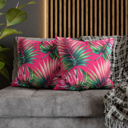 Tropical Vibes Canvas Pillow Cover 20x20