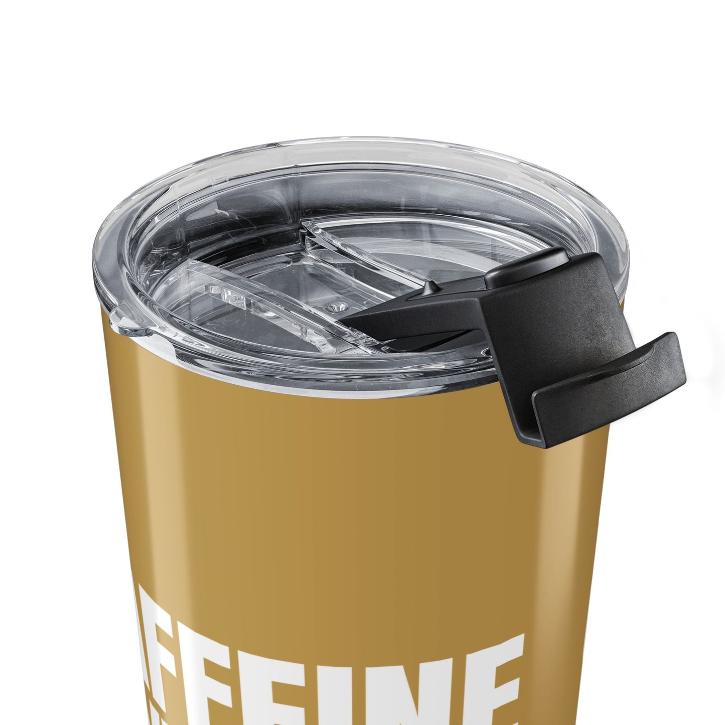 Muted Gold Caffeine Vibes 20oz Stainless Steel Tumbler | Color Coordinated Collection