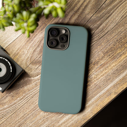 Dusty Blue Tough Cell Phone Case, Matte or Glossy Iphone and Samsung