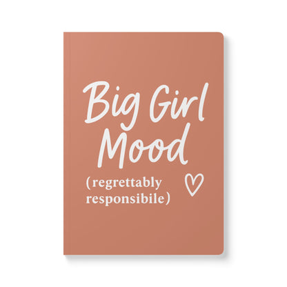 Terracotta Big Girl Mood A5 Lined Journal