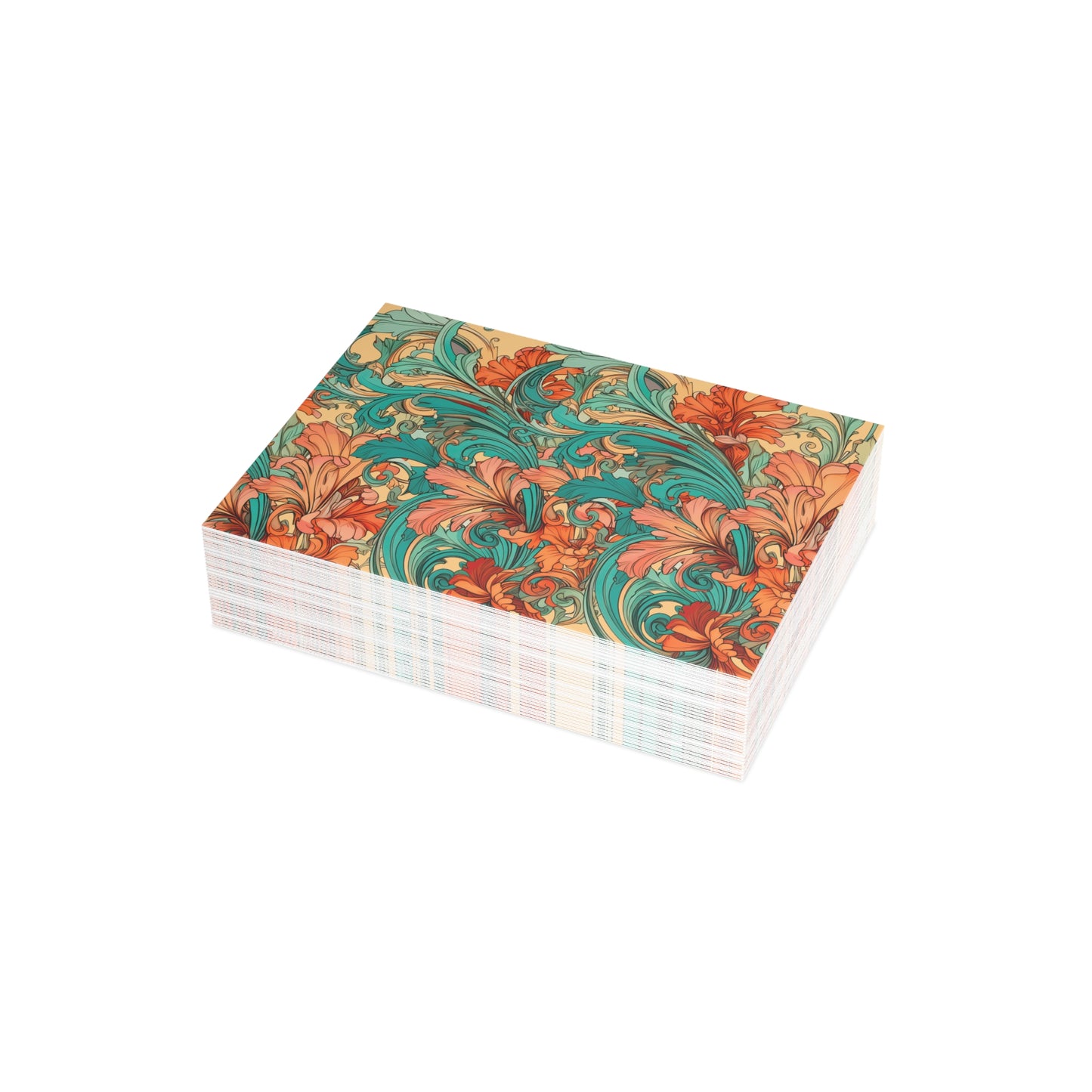 Coral Flourish Postcards Botanical Floral Postcard Set