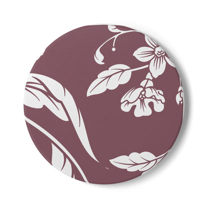 Mauve Floral Ceramic Coaster Coordinated Collection