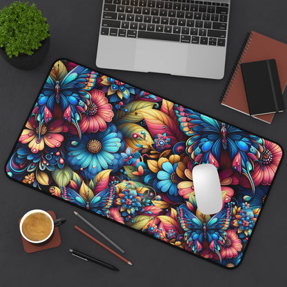 Butterfly Floral - Metamorphosis Design, Desk Pad