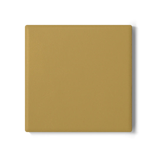 Muted Gold Ceramic Coaster Round or Square | Coordinated Collection