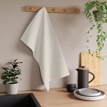 Latte Cream Cotton Twill Tea Towel 18 x 30