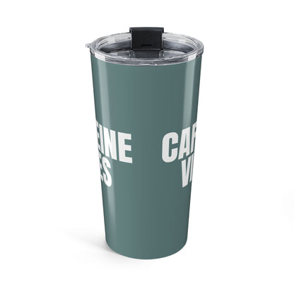 Dusty Blue Caffeine Vibes 20oz Stainless Steel Tumbler | Color Coordinated Collection