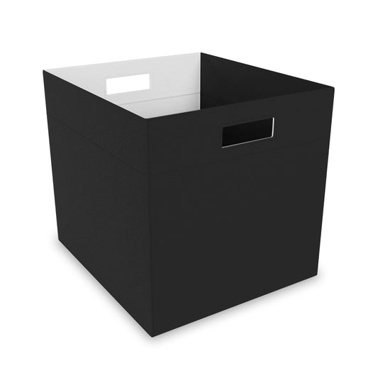 Black Felt Storage Box Foldable Organizer Bin Home Storage Basket