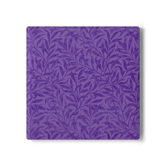 Purple Leaves Coaster Square or Round Color Coordinated Collection
