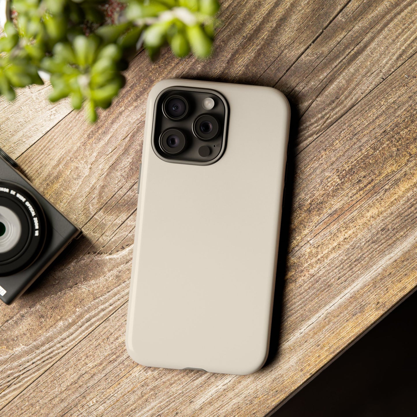 Latte Cream Tough Cell Phone Case Matte or Glossy Protective Case iPhone Samsung