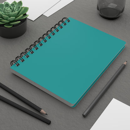Deep Aqua Spiral Lined Notebook 150 Page Journal | Coordinated Collection