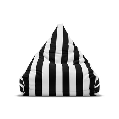 Pink Stripe Bean Bag Chair Cover Pink and White Striped Lounge Chair Cover