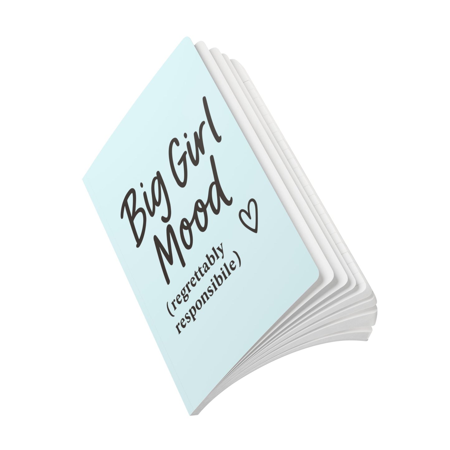 Ocean Blue Big Girl Mood A5 Lined Journal