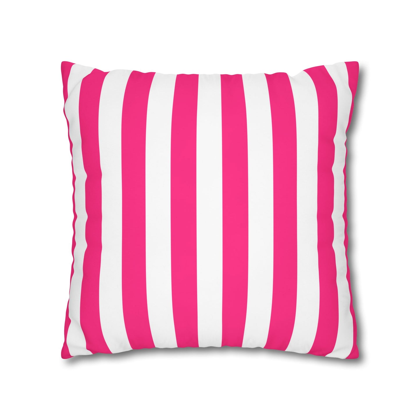 Pink Stripe Canvas Pillow Cover 20 x 20
